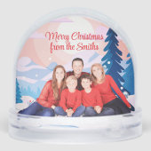 Votre famille dans un paysage de Noël (Arrière)