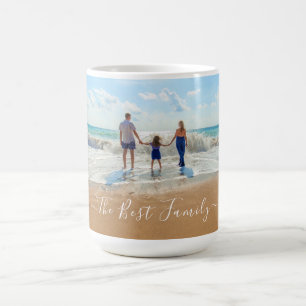 Votre Famille Photo Café Mug Texte La meilleure fa