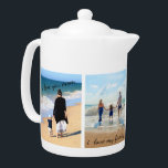 Votre Famille Photo Collage Teapot Cadeau Texte Pe<br><div class="desc">Teapots with Custom Photo Collage Famille Amour Texte personnalisé - Mère / Père / Enfants / Parents / Couple - Photos personnalisées modernes Unique Votre Propre Design - Famille spéciale / Amis ou Cadeau Teapot personnel - Ajouter vos photos et texte - Nom / Arrière - plan favori - Eléments...</div>