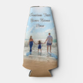 Votre Glacière de bouteille photo avec nom de text (Devant)