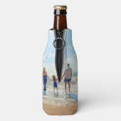 Votre Glacière de bouteille photo avec nom de text (Bouteille Dos)