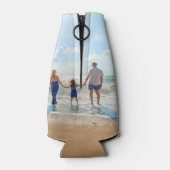 Votre Glacière de bouteille photo avec nom de text (Dos)