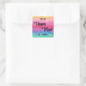 Votre Happy Mail Est Ici Rainbow Sticker Carré (Sac)