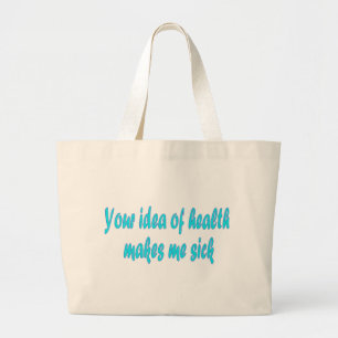 Votre idée de la santé grand sac fourre-tout