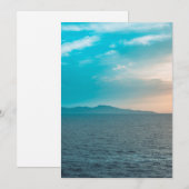 Votre Image Ici Carte de Vœux Personnalisée avec P (Devant / Derrière)