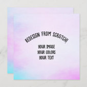 Votre image ici - Créez votre propre invitation (Devant / Derrière)