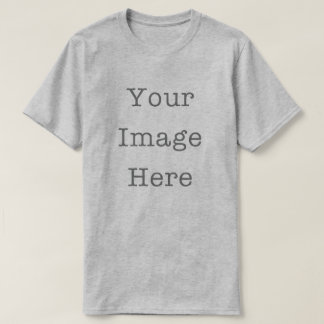 Votre image ici T-shirt gris personnalisable