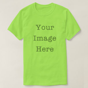 Votre image ici T-shirt vert citron personnalisabl