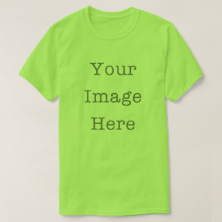 Votre image ici T-shirt vert citron personnalisabl
