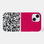 Votre information de scan de code QR Étui iPhone C (Verso Horizontal)