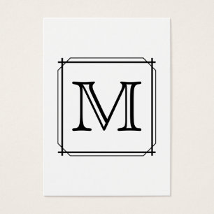 Votre lettre. Monogramme fait sur commande. Noir