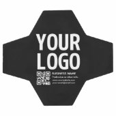 Votre logo avec code QR et texte modifiables (Plat)