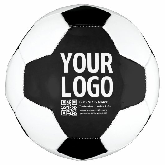Votre logo avec code QR et texte modifiables (Devant)