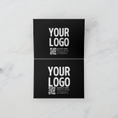 Votre logo avec code QR et texte modifiables (Intérieur)
