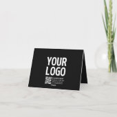 Votre logo avec code QR et texte modifiables (Dos)