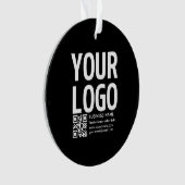 Votre logo avec code QR et texte modifiables (devant)