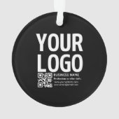 Votre logo avec code QR et texte modifiables (dos)