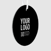 Votre logo avec code QR et texte modifiables (devant)