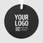 Votre logo avec code QR et texte modifiables (dos)