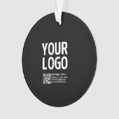 Votre logo avec code QR et texte modifiables (devant)
