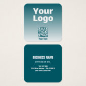 Votre logo avec code QR modifiable et ombre dégrad (Devant & derrière)
