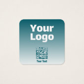 Votre logo avec code QR modifiable et ombre dégrad (Devant)