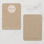 Votre logo Bijoux artisanal Earrage carte d'affich (Devant / Derrière)