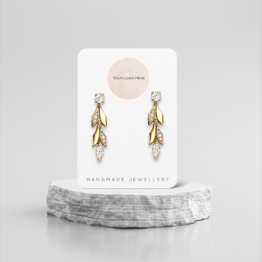 Votre logo Bijoux artisanal Earrage carte d'affich