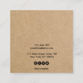 Votre logo bijoux collier d'oreille carte d'affich (Dos)