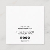 Votre logo bijoux collier d'oreille carte d'affich (Dos)