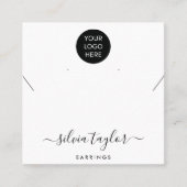 Votre logo bijoux collier d'oreille carte d'affich (Devant)