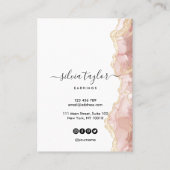 Votre logo bijoux collier d'oreille carte d'affich (Dos)