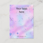 Votre logo bijoux collier d'oreille carte d'affich (Devant)