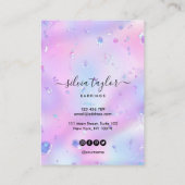 Votre logo bijoux collier d'oreille carte d'affich (Dos)