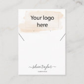 Votre logo bijoux collier d'oreille carte d'affich (Devant)