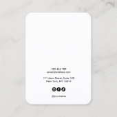 Votre logo bijoux collier d'oreille carte d'affich (Dos)