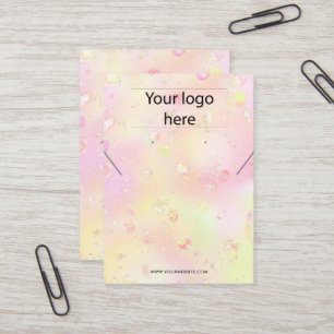 Votre logo bijoux collier d'oreille carte d'affich