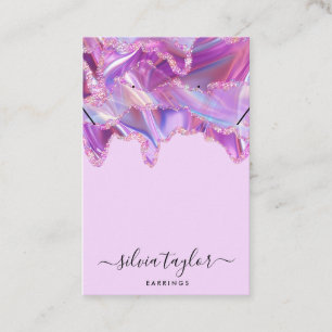 Votre logo bijoux collier d'oreille carte d'affich