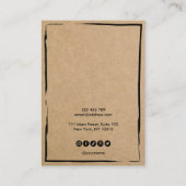 Votre logo bijoux collier d'oreille carte d'affich (Dos)