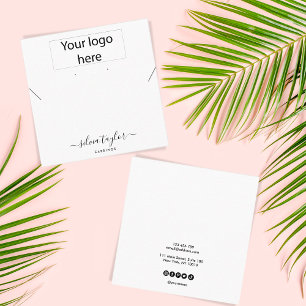 Votre logo bijoux collier d'oreille carte d'affich