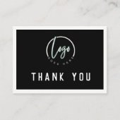 Votre logo blanc sur la carte de service à la clie (Devant)