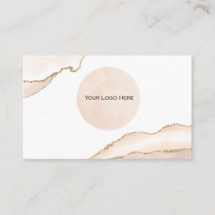 Votre logo Blush & Gold Carte de visite