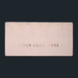 Votre Logo Blush Gold Foil Simple Modern Feminine<br><div class="desc">Pour des articles de papeterie,  de publicité ou de merchandising supplémentaires zazzle correspondant à cet article,  veuillez nous contacter par l'intermédiaire du designer contact sur la page d'accueil de zazzle.</div>