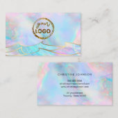 votre logo carte de visite de conception d'ondes o (Devant / Derrière)