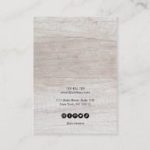 Votre Logo Collier en bois Écouteur Carte d'affich (Dos)