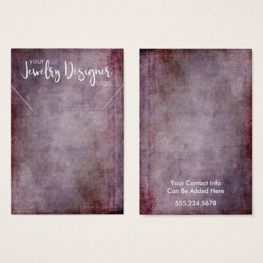 Votre Logo Collier Rustique Framboise (Devant & derrière)