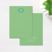 Votre logo Collier Vert Boucles d'oreilles Carte d (Bureau)