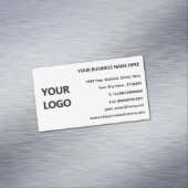 Votre logo Coordonnées Carte de visite Magnet (In Situ)