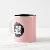 Votre logo Couleurs spéciales Blush Rose Gold Mugs (Devant gauche)