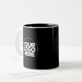 Votre logo Couleurs spéciales Modèle Mugs noirs (Devant gauche)
